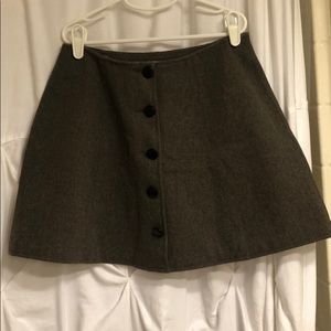 Brown wool Armani Exchange skirt in size 2.